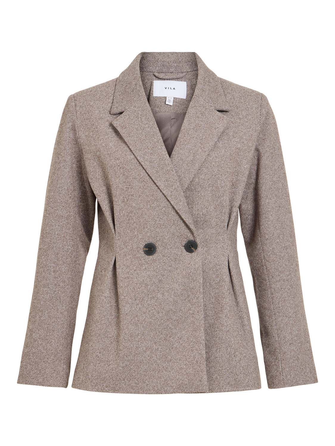 Visolene figursyet blazer – Coffee Bean